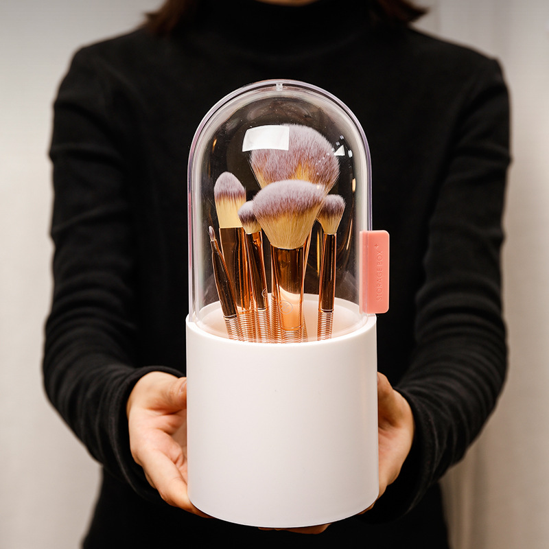 360° Rotating Makeup Brush Holder