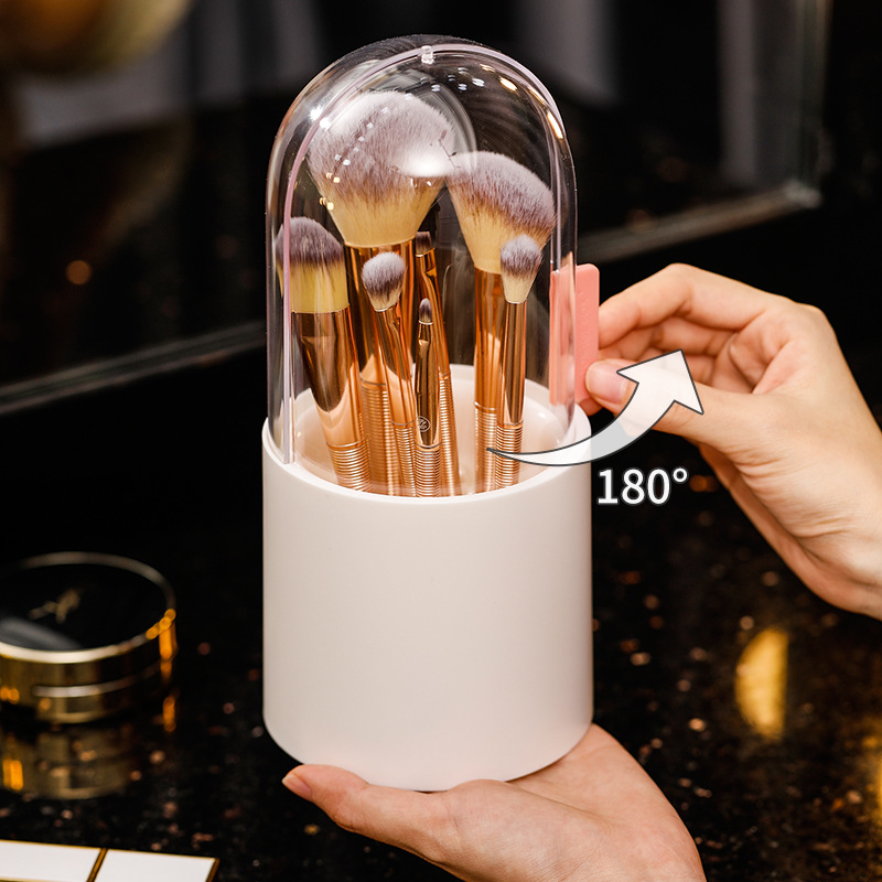 360° Rotating Makeup Brush Holder