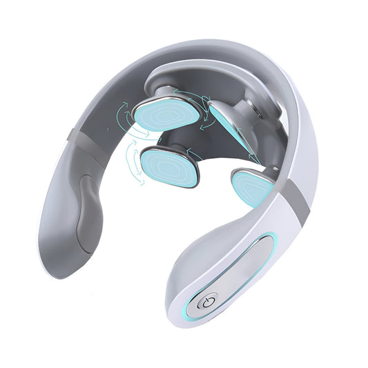 Neck massager offering customizable 6 massage modes and 20 intensity levels for tailored pain relief.