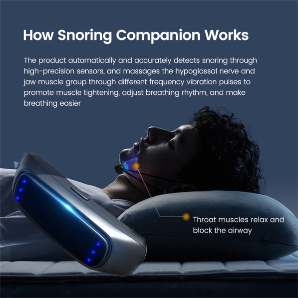 Comfortable device anti snoring for a restful sleep experience