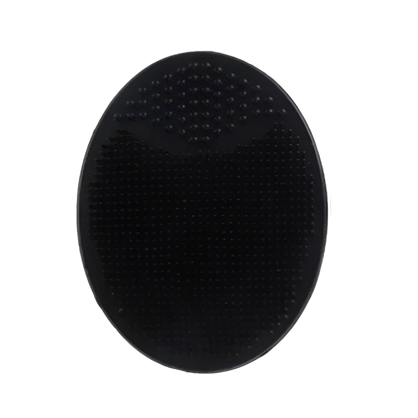 Black silicone facial cleansing brush for deep pore cleaning and makeup removal