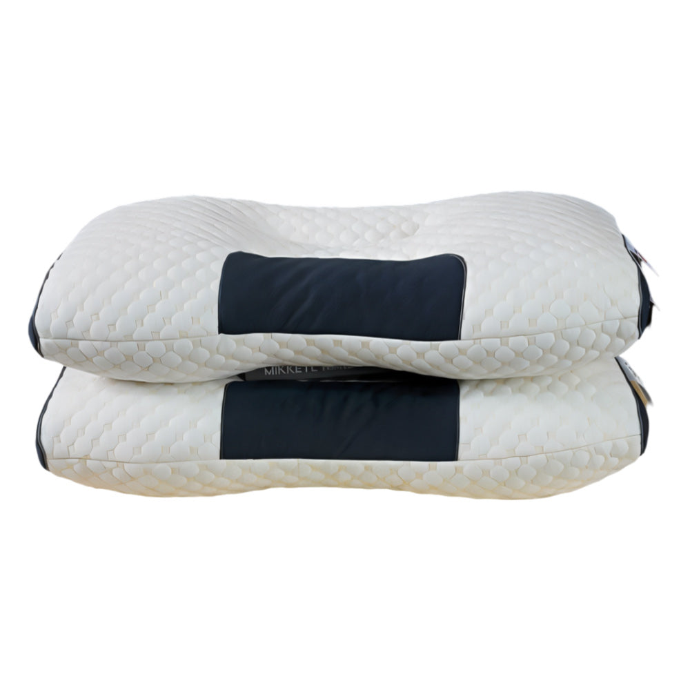 Ergonomic neck pillow for sleeping, designed to reduce neck pain and improve posture overnight naturally