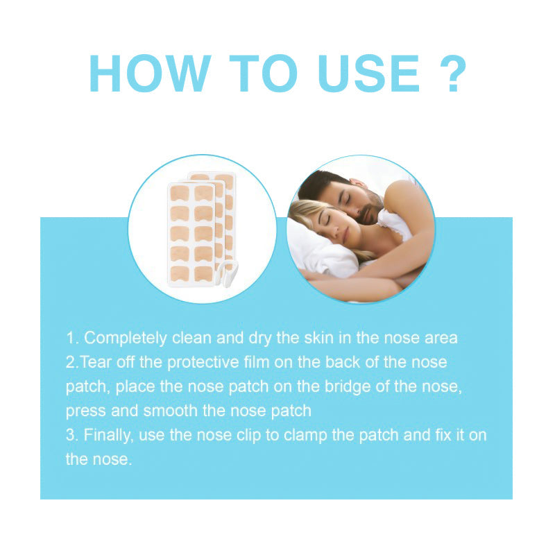 Magnetic Nose Strips Anti-Snoring Solution