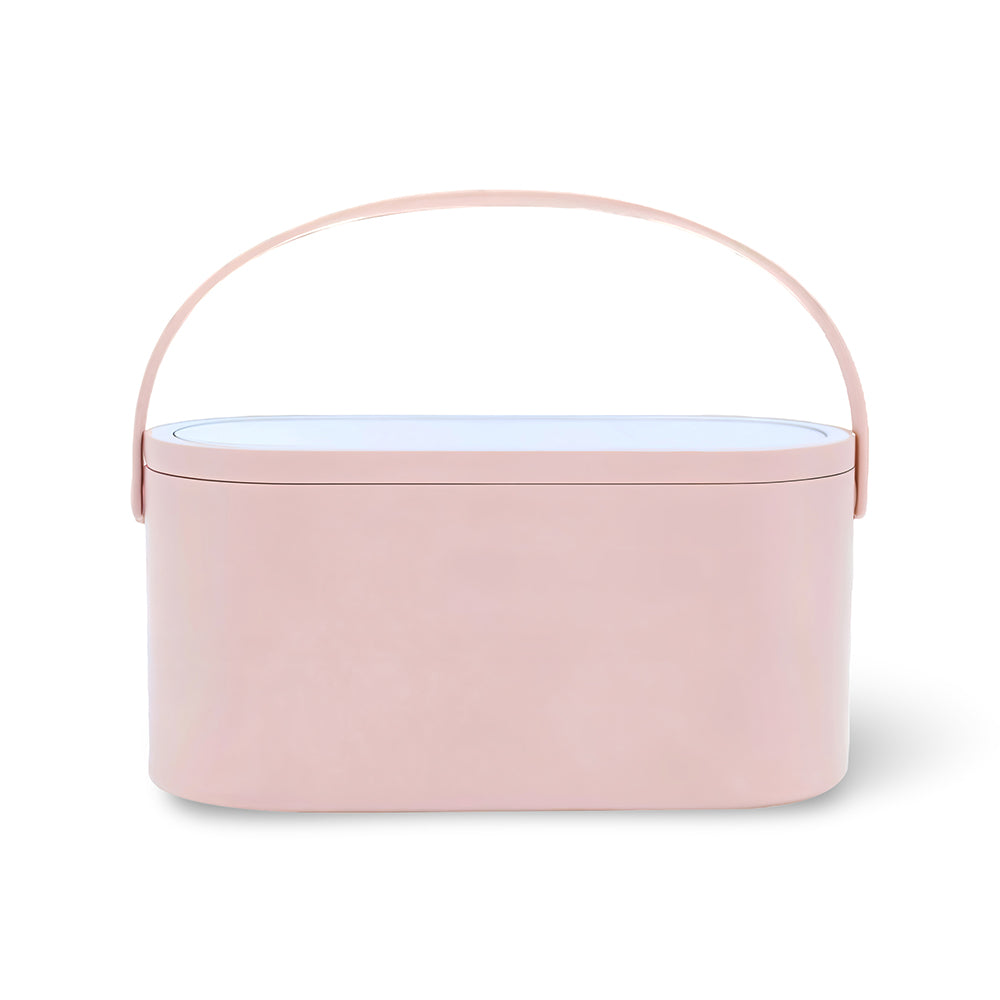 The makeup case with mirror offers convenience and elegance for your beauty routine.