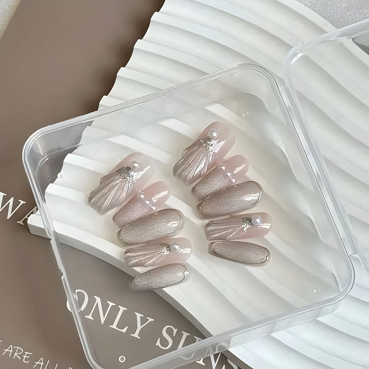 Reusable Ballerina Press-On Nail Stickers