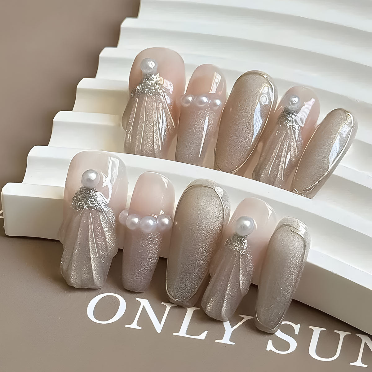 Reusable Ballerina Press-On Nail Stickers