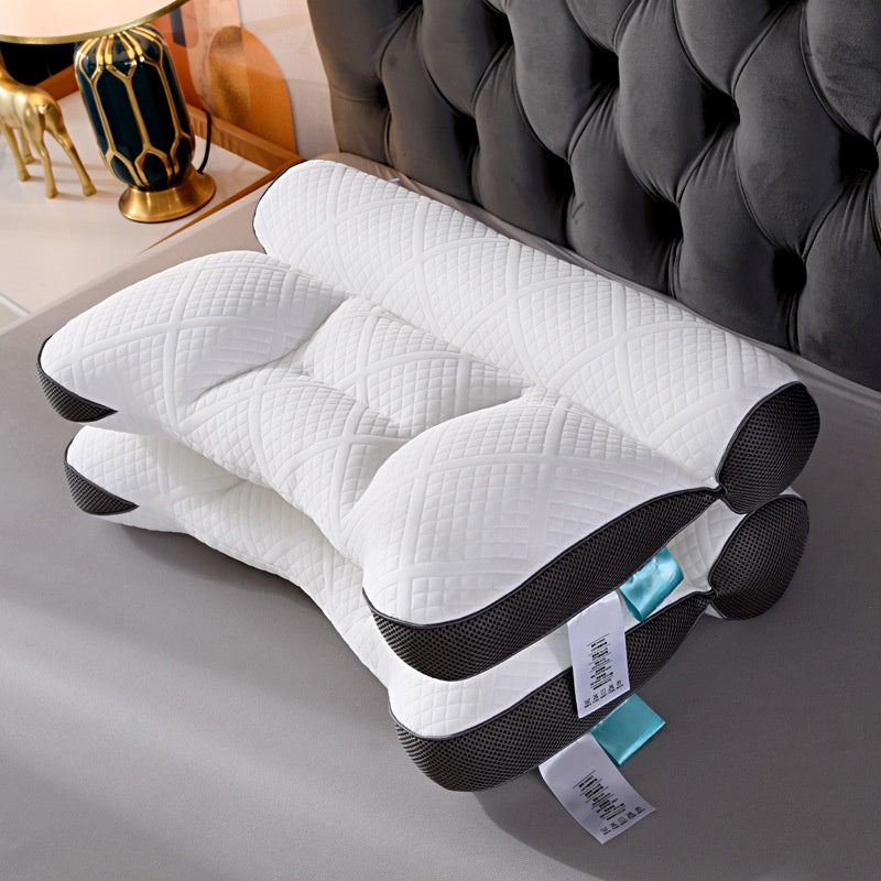 Neck Pillow offering ergonomic support with breathable goose down for restful and pressure-free sleep.