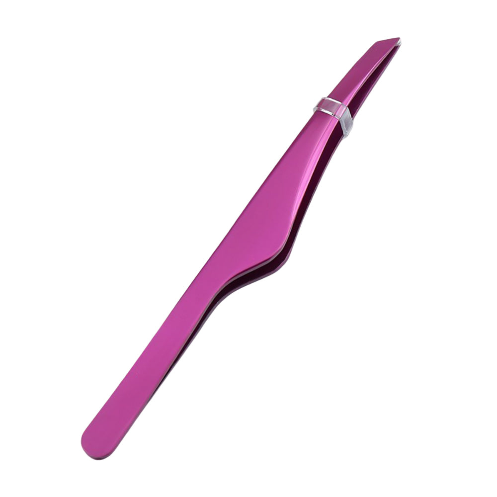 Tweezers in pink – sleek stainless steel tweezers for precise grooming and eyebrow maintenance