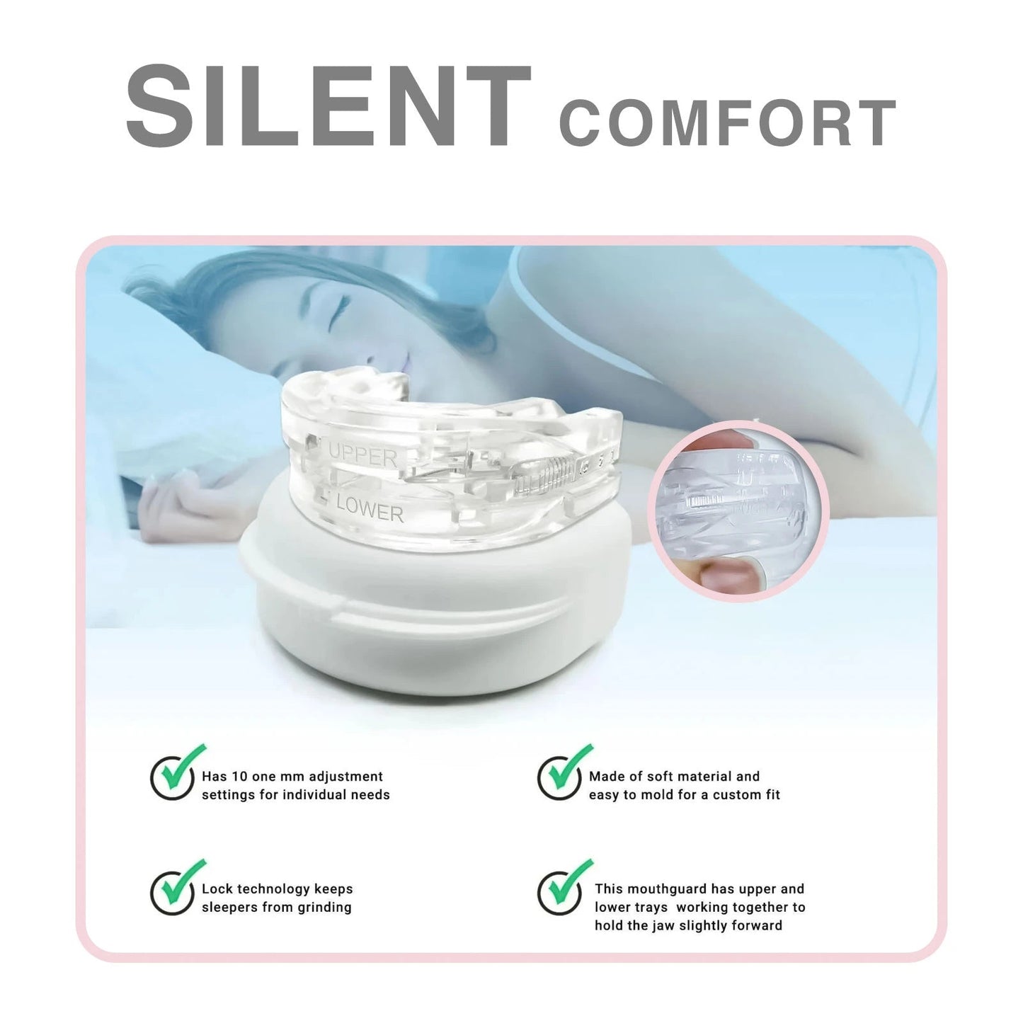 BPA-Free Silicone Mouthpiece Anti-Snore for Better Breathing