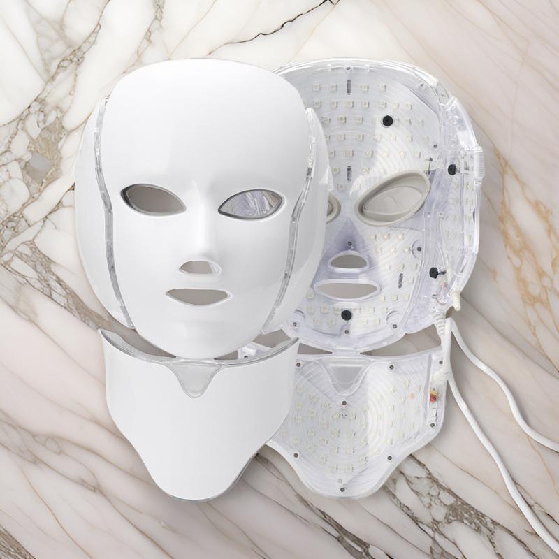 7-Color LED Facial Mask for Skin Rejuvenation - beautyessence beautyessence LED Light Therapy Mask