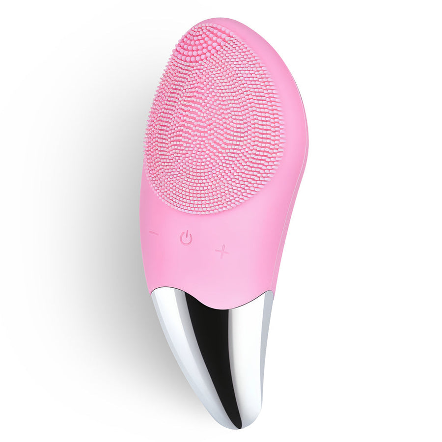 Facial cleansing brush guide: BeautyEssence rechargeable silicone facial cleansing brush with 6 intensity levels