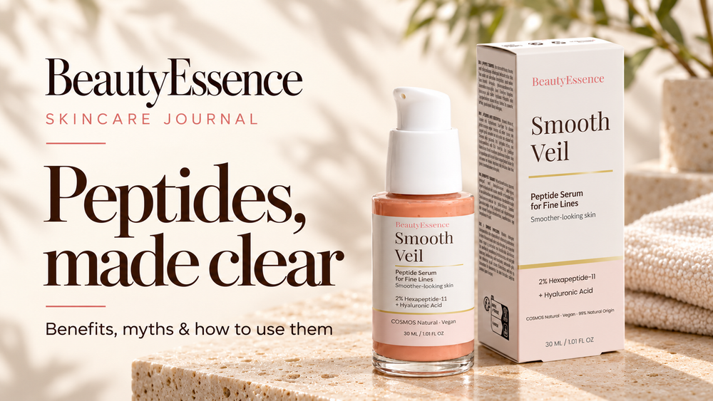 What do peptides do for skin: BeautyEssence Smooth Veil Peptide Serum for fine lines