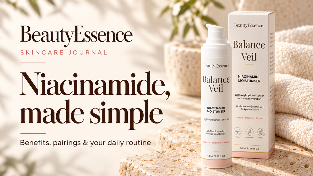 What does niacinamide do for skin: BeautyEssence Balance Veil 5% Niacinamide Moisturiser Gel