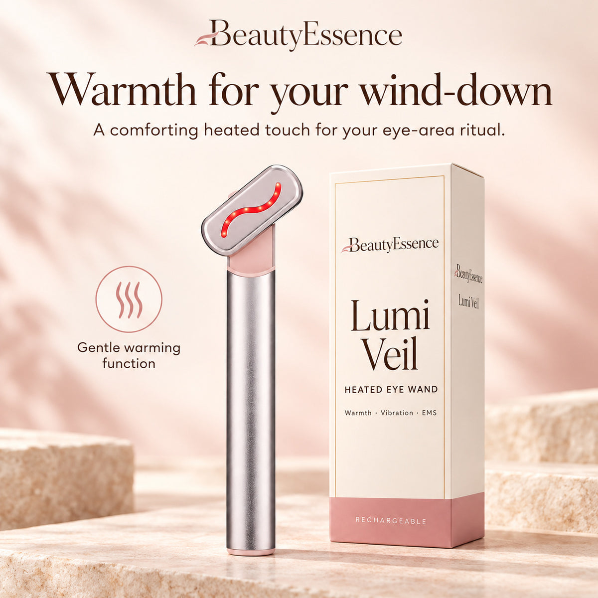 Heated Eye Massager with EMS & Vibration - LUMI VEIL