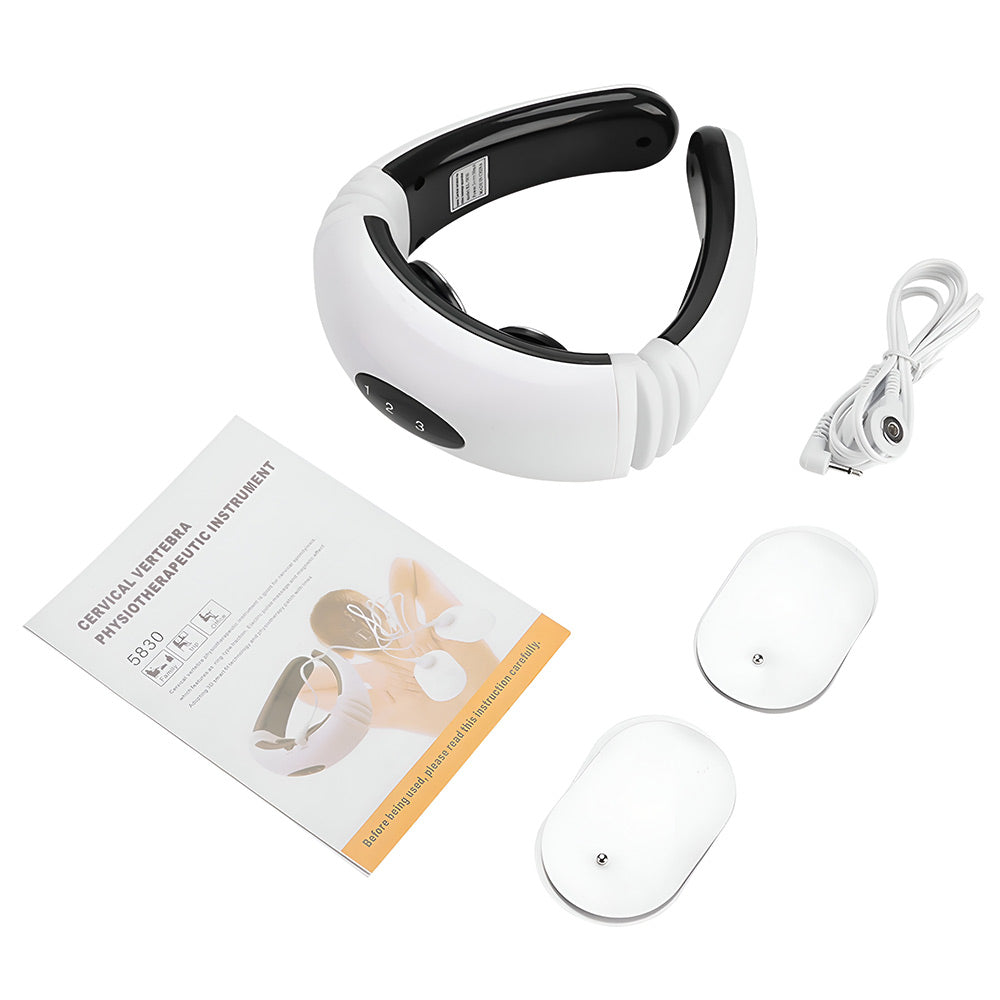 Neck Massager with Electric Pulse is ideal for office workers and drivers suffering from stiffness or fatigue