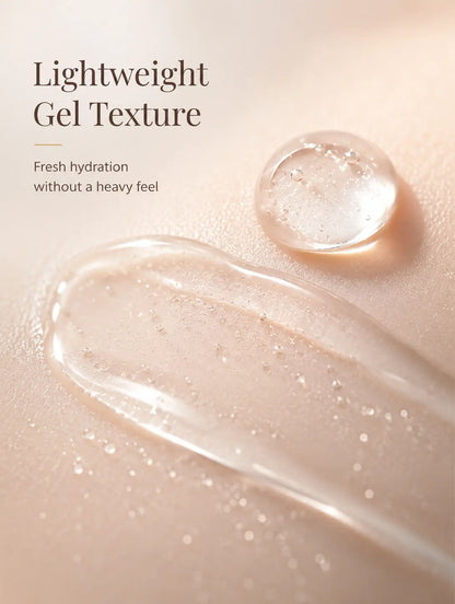Lightweight niacinamide moisturiser gel texture for daily hydration
