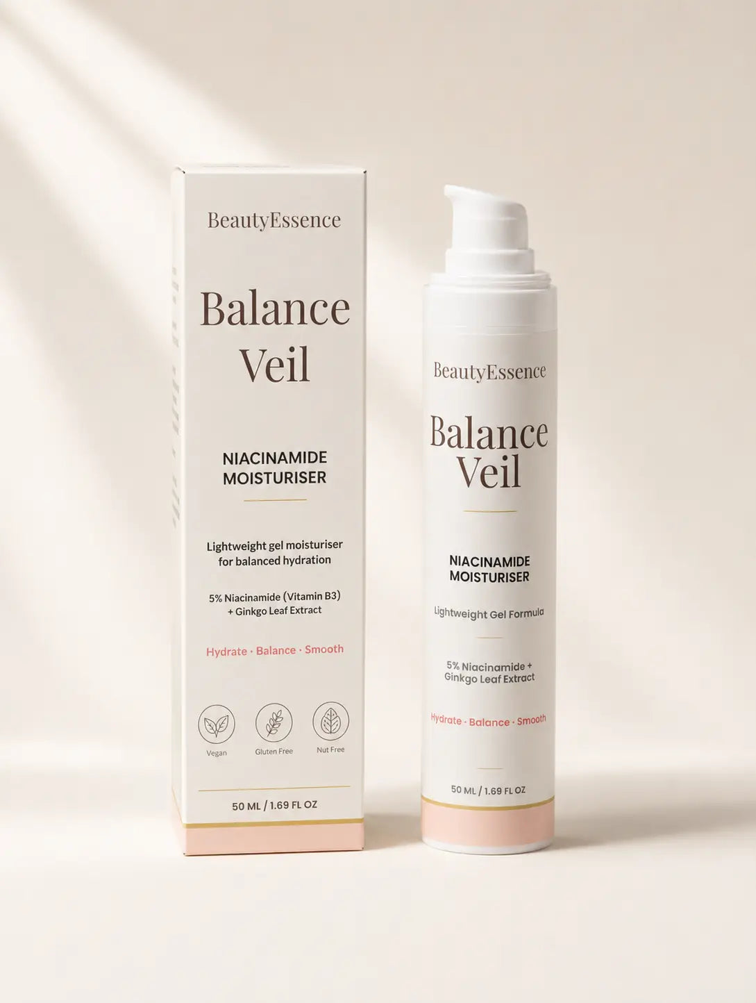 BeautyEssence Niacinamide Moisturiser Gel bottle and box