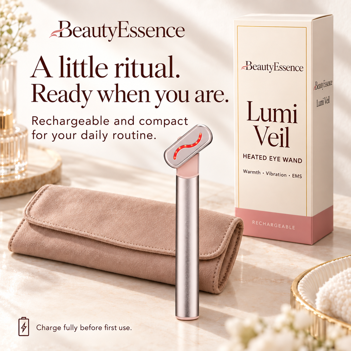 Heated Eye Massager with EMS & Vibration - LUMI VEIL