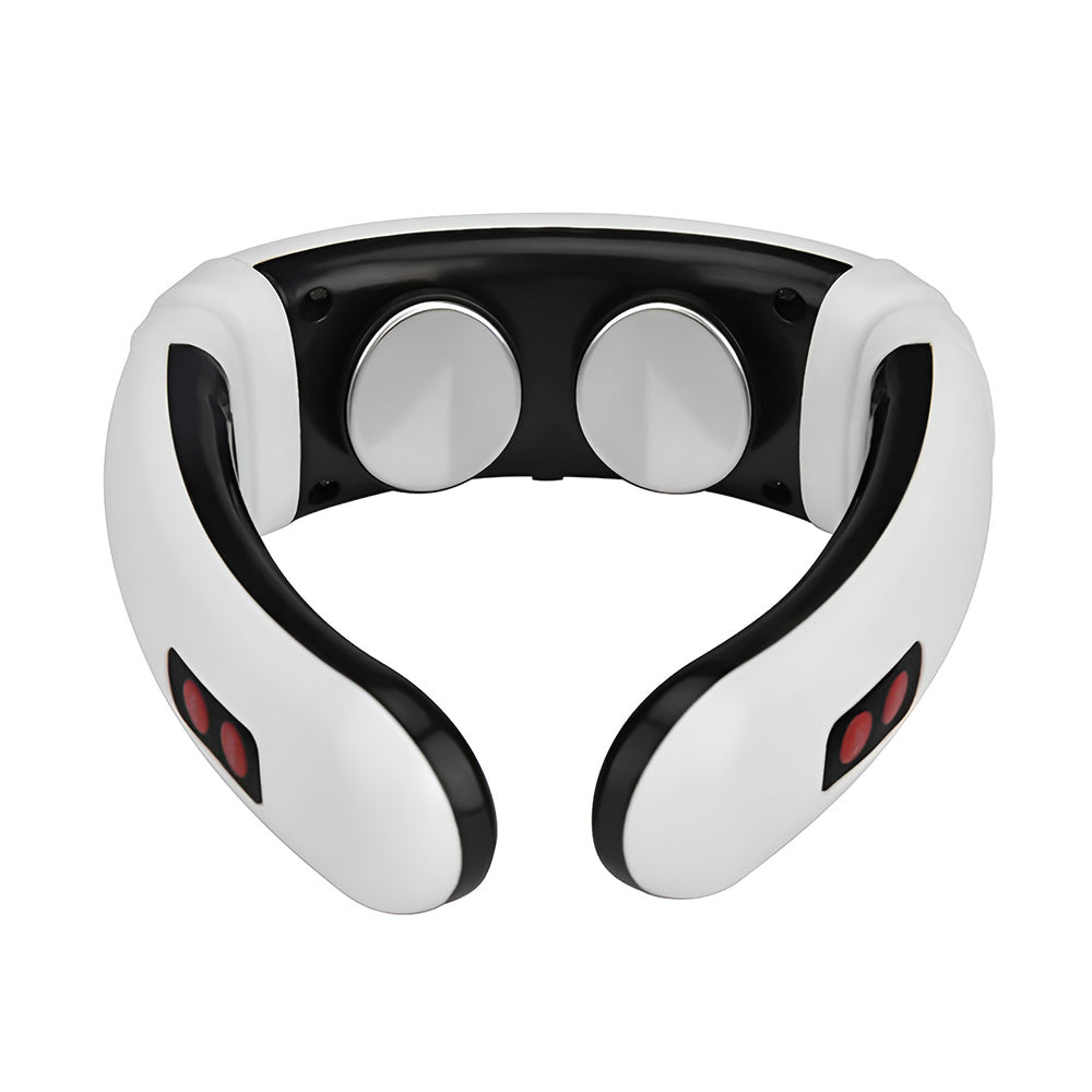 Neck Massager with Electric Pulse eases tension and restores posture using ergonomic design and 6 massage modes