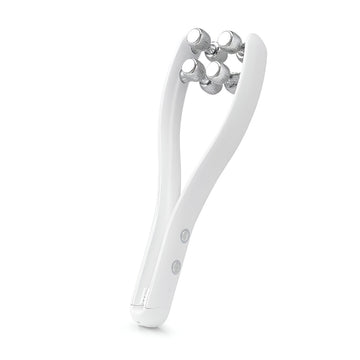 Electric face roller massager in white