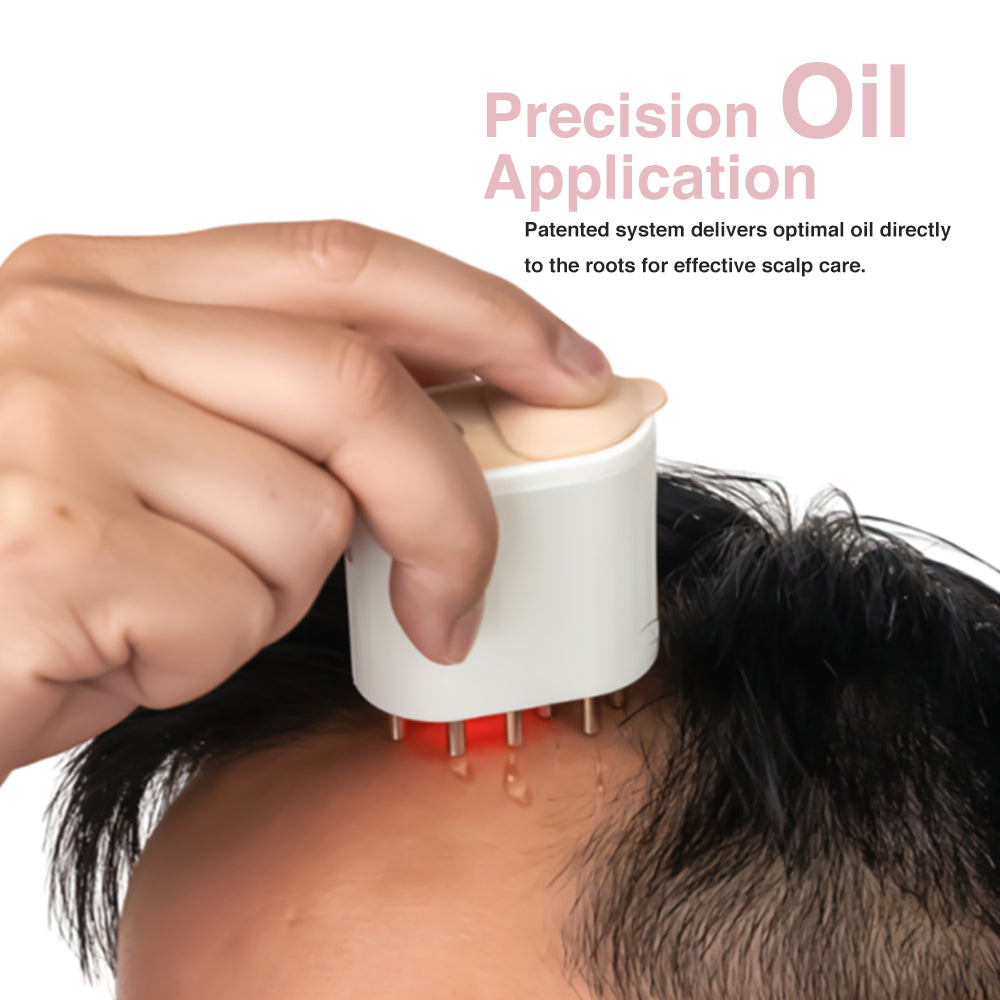 an innovative electric scalp massager designed for salon-quality results at home