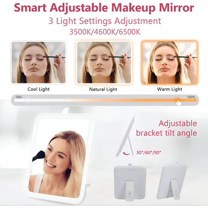 LED Lighted Travel Makeup Bag with Mirror