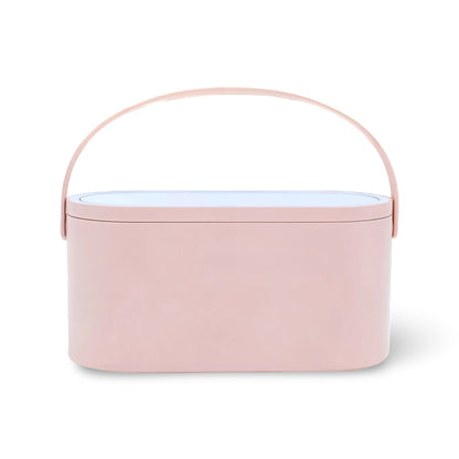 The makeup case with mirror offers convenience and elegance for your beauty routine.