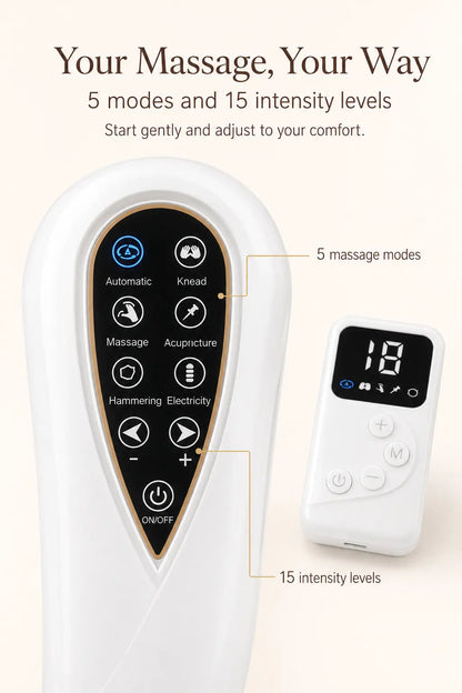 Contour Veil double chin massager in white with its remote control