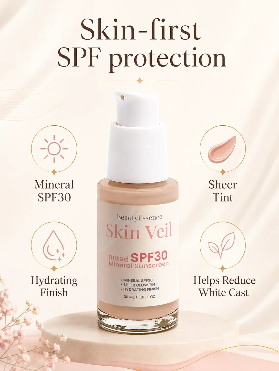 Tinted SPF30 Mineral Sunscreen