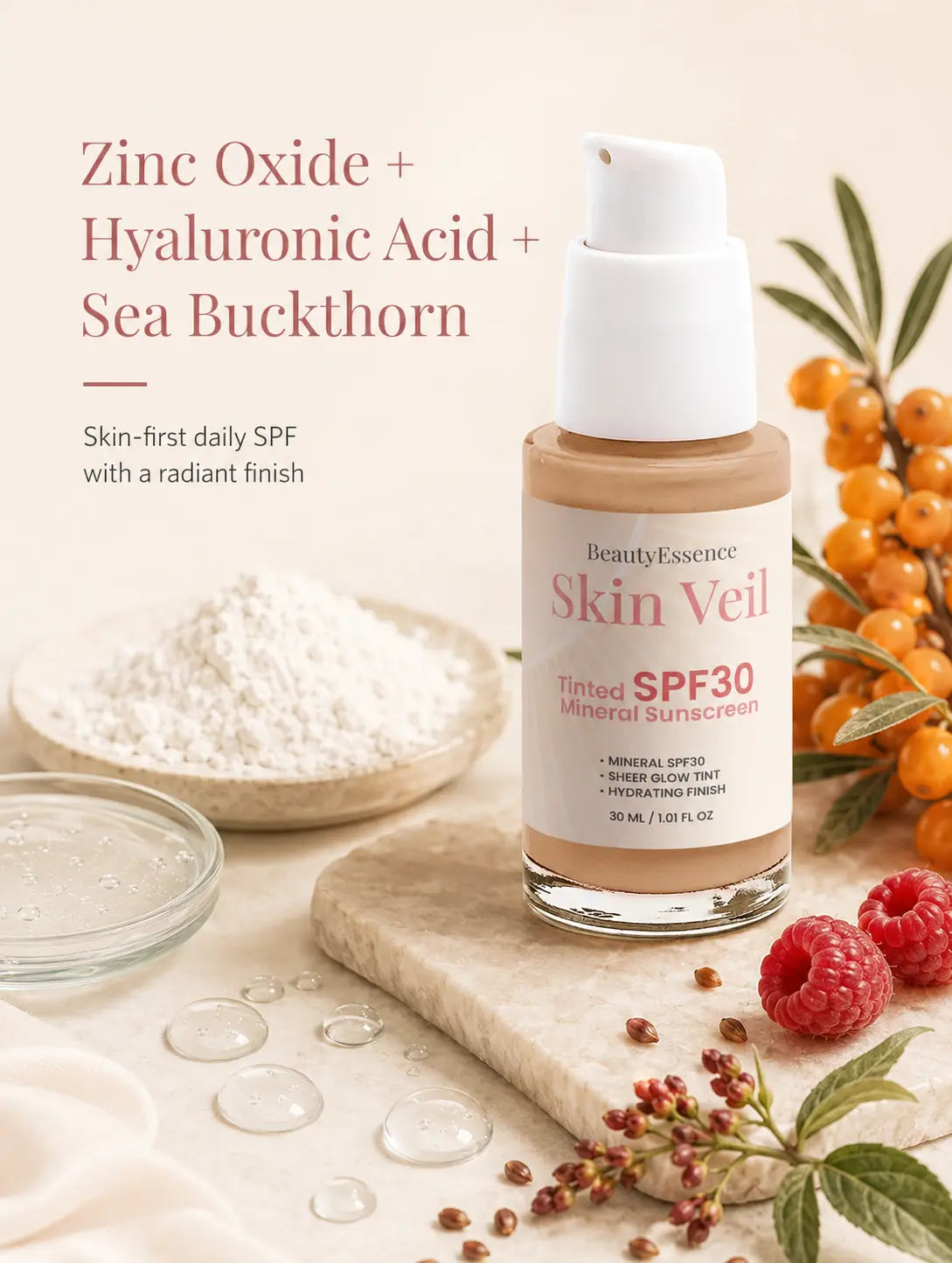 Tinted SPF30 Mineral Sunscreen