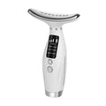 LED face and neck massager with EMS, vibration and heat